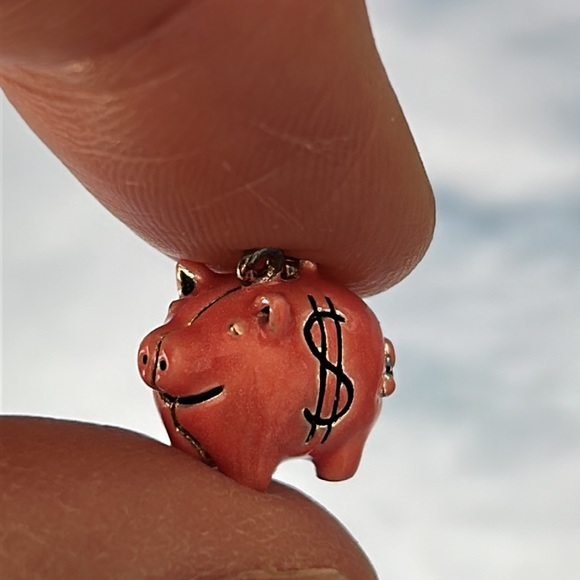 Piggy bank Charm- Opens with a surprise! - Picture 1 of 15